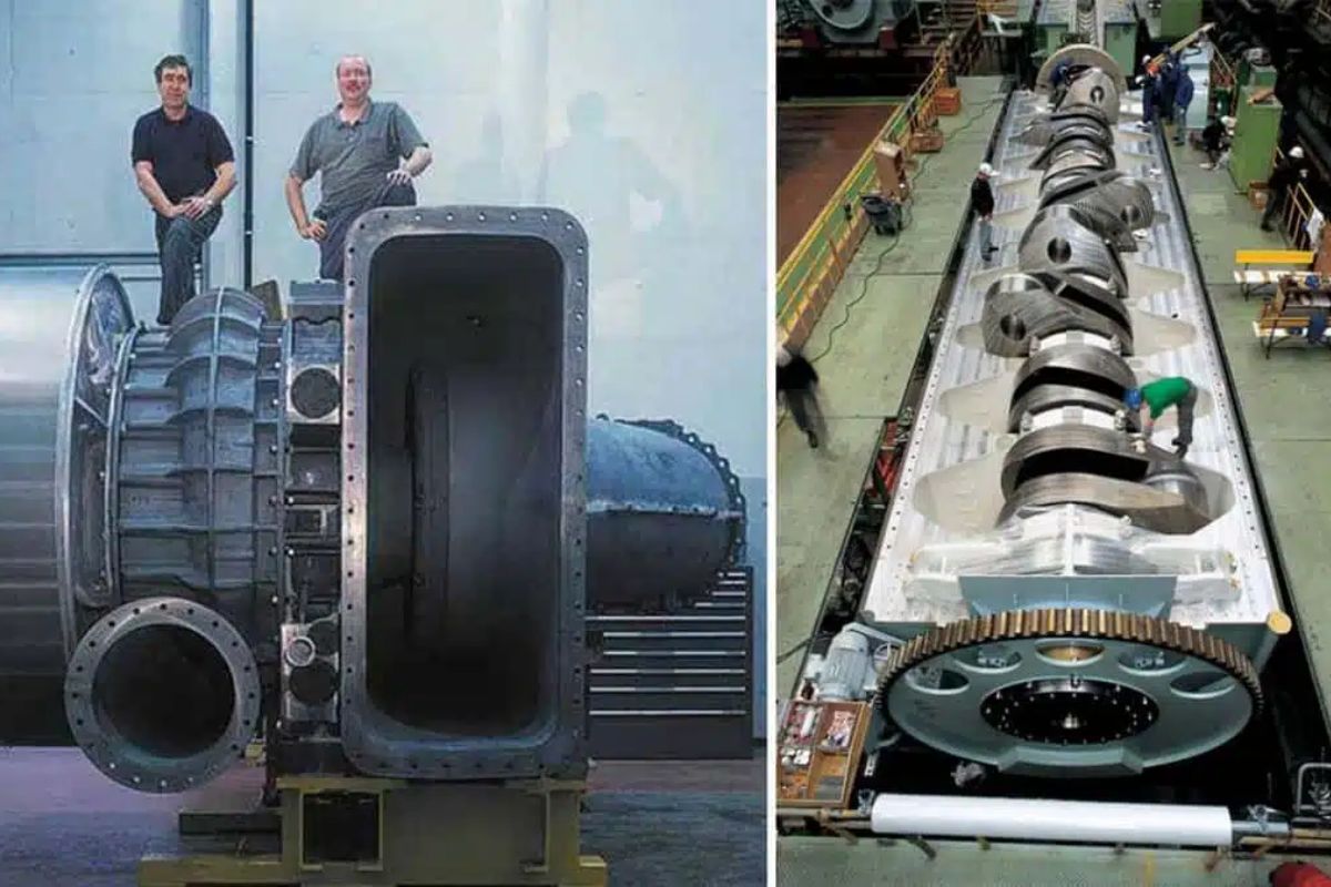 O motor de navio com a potência de 1.100 carros: por dentro do gigante dos mares