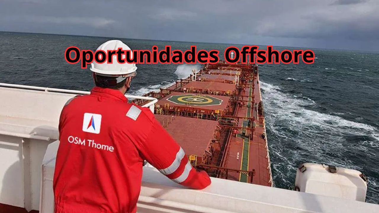 OSM Thome abre dezenas de vagas ofshore no Brasil com escala 42x42, salários competitivos e pacote de benefícios completo!