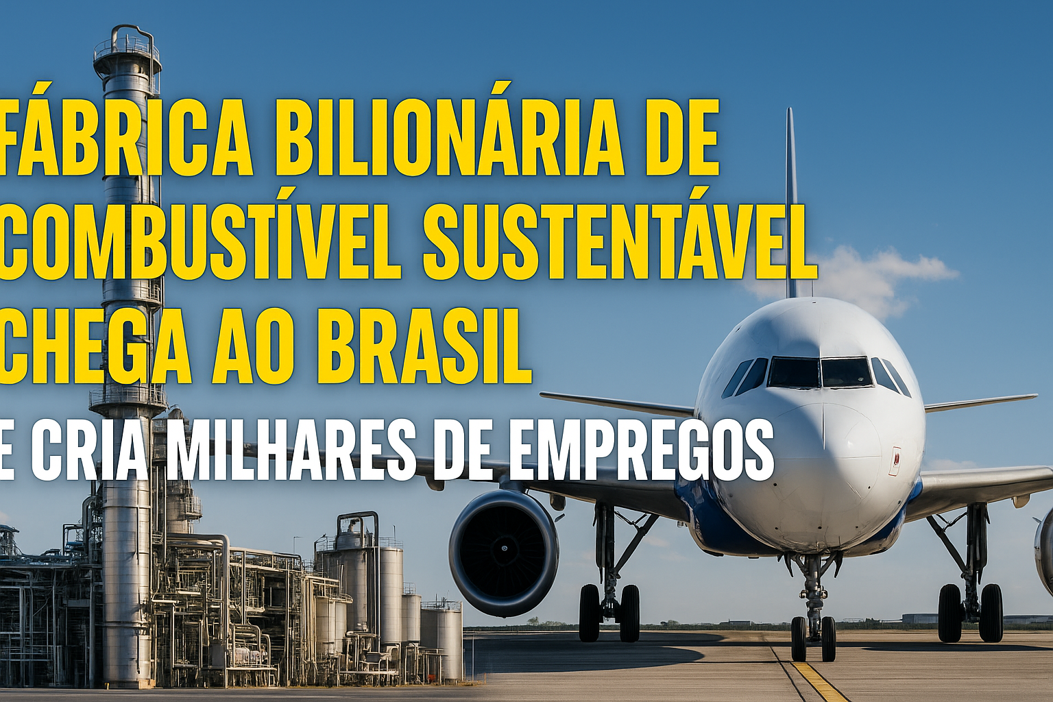 Paraná receberá a primeira fábrica de combustível sustentável de aviação da América Latina com investimento de R$ 2,3 bilhões e 3,8 mil empregos