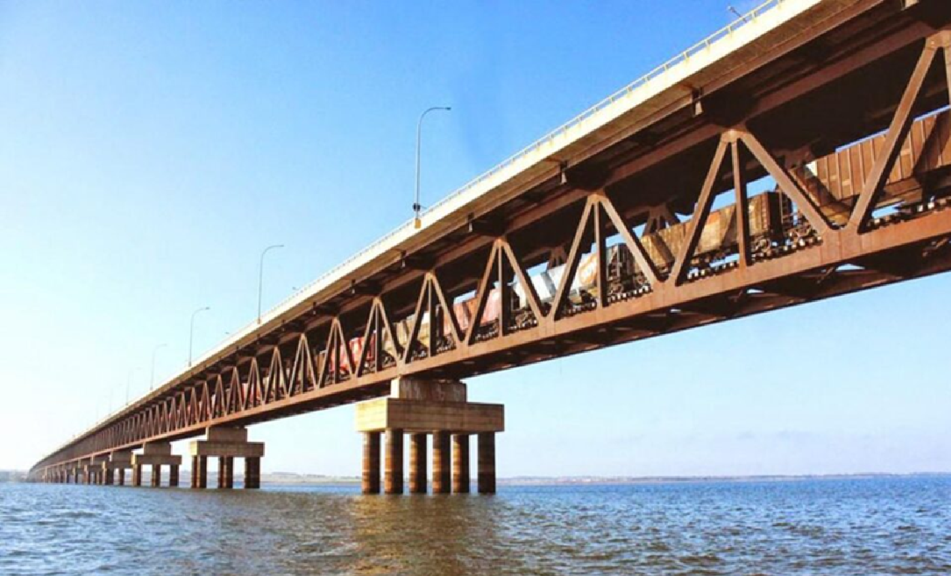 engenharia, ponte, ferrovia