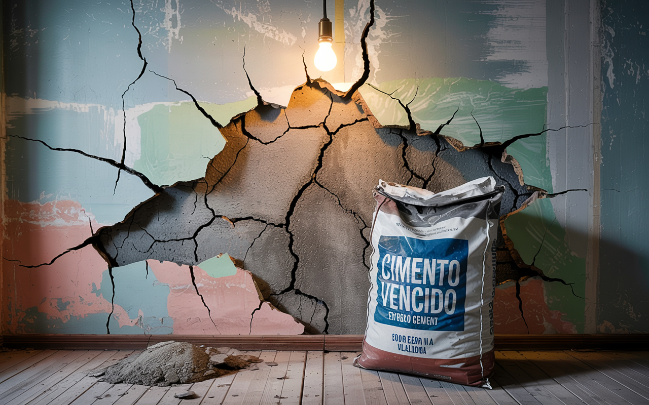 Usar cimento vencido na argamassa pode fazer paredes racharem mesmo com acabamento perfeito