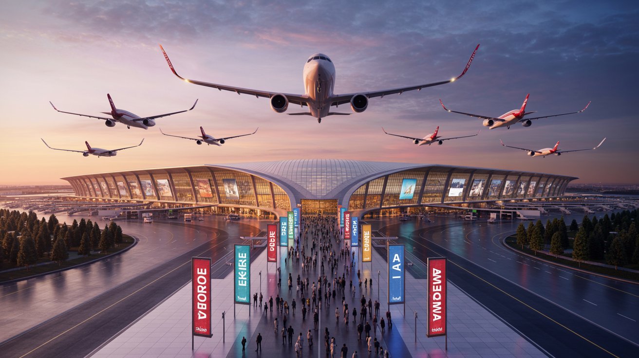 Descubra como o novo aeroporto de Istambul redefine a aviação com o maior terminal do mundo, seis pistas e capacidade para 200 milhões.