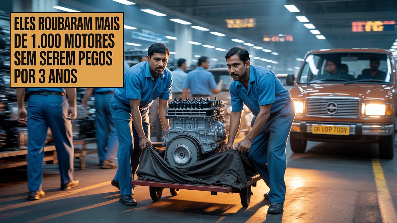 Funcionários roubaram mais de mil motores da Kia na Índia. Esquema milionário envolveu falsificações, placas falsas e mercado negro.