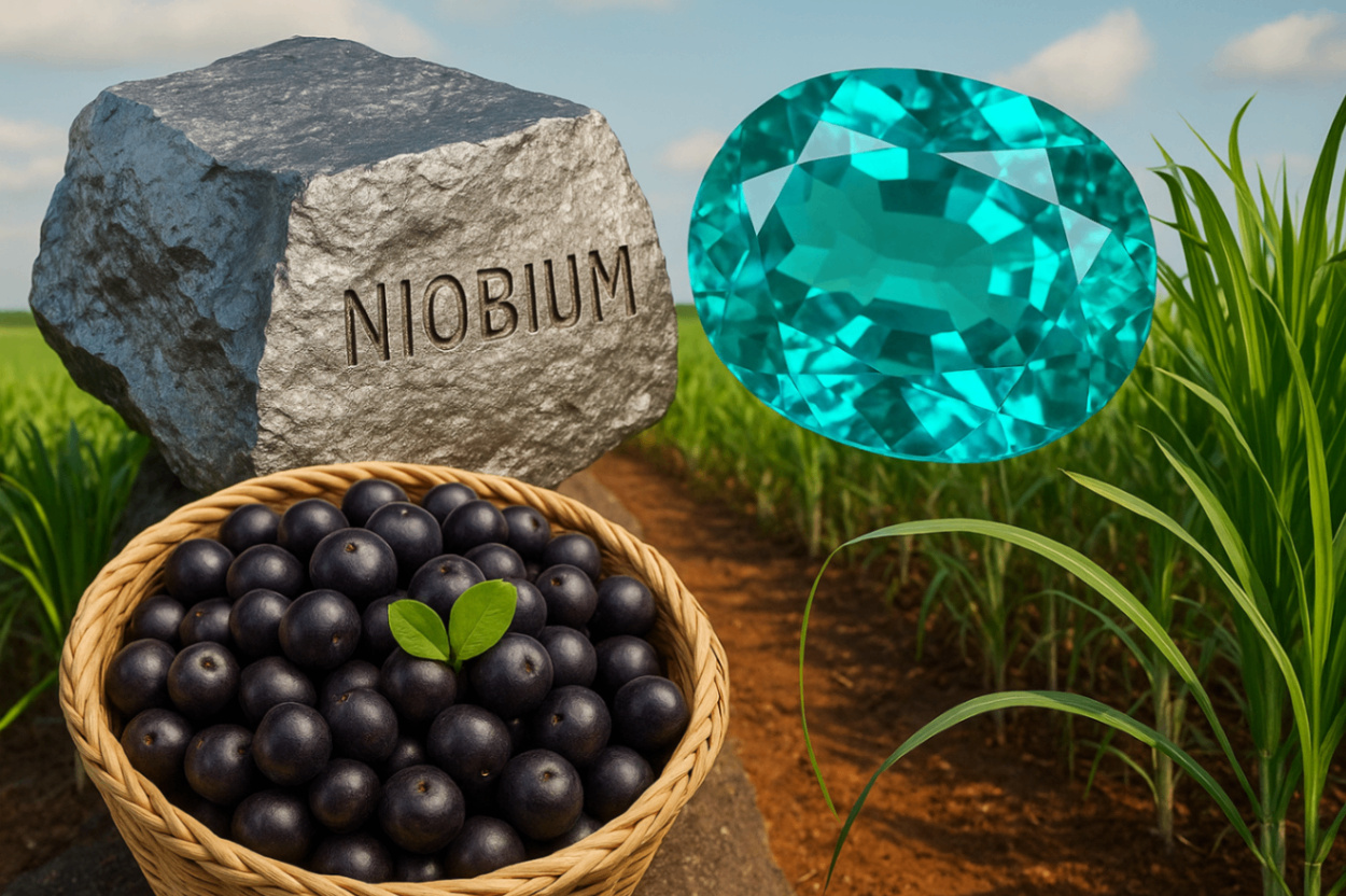 Brasil - maior produtor - nióbio - café - álcool