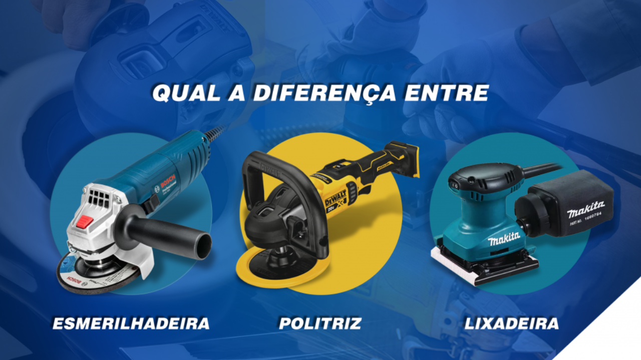 Saber a diferença entre lixadeira e esmerilhadeira não só ajuda a escolher melhor, mas também a evitar acidentes comuns relacionados ao uso incorreto.