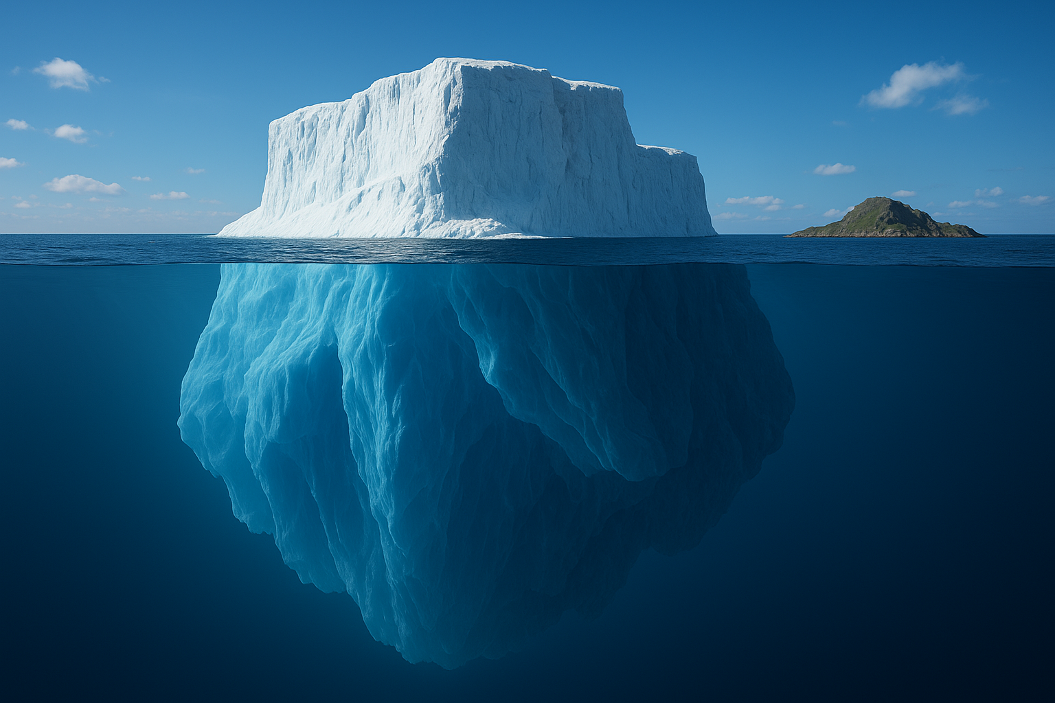 Ilha, Iceberg, Oceano, maior Iceberg