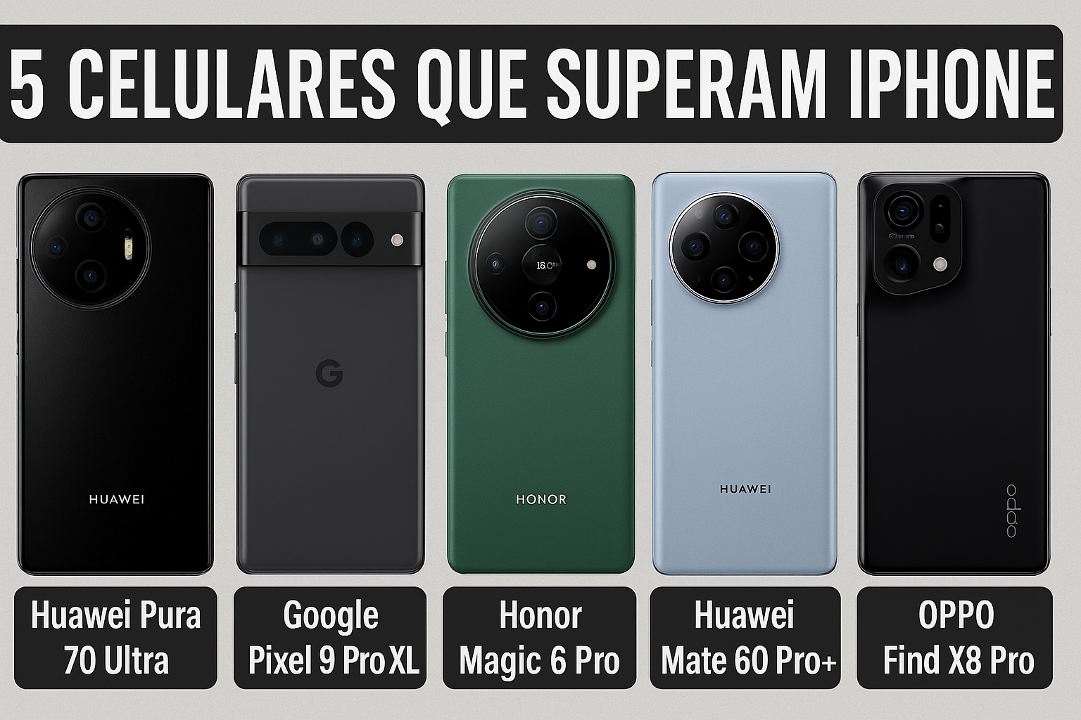 iPhone não é mais o rei das câmeras Conheça 5 celulares que superam o modelo da Apple em testes de fotografia