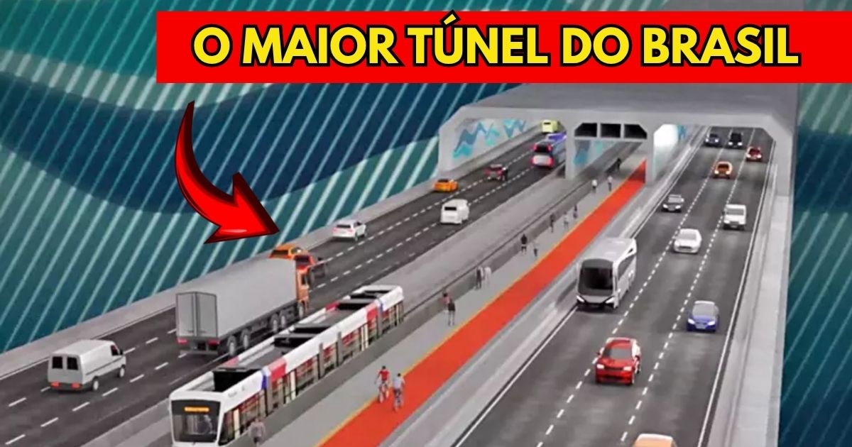 Obra bilionária ligará Santos e Guarujá com túnel submerso, reduzindo viagem de 50 para 2 minutos e inovando com pedágio eletrônico. (Imagem: divulgação)