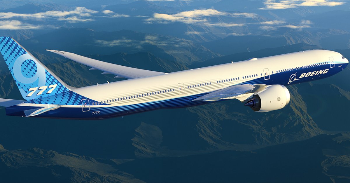 Boeing mira liderança de volta com o 777X: avião de asas dobráveis, interior modernizado e o maior motor já feito entra em cena