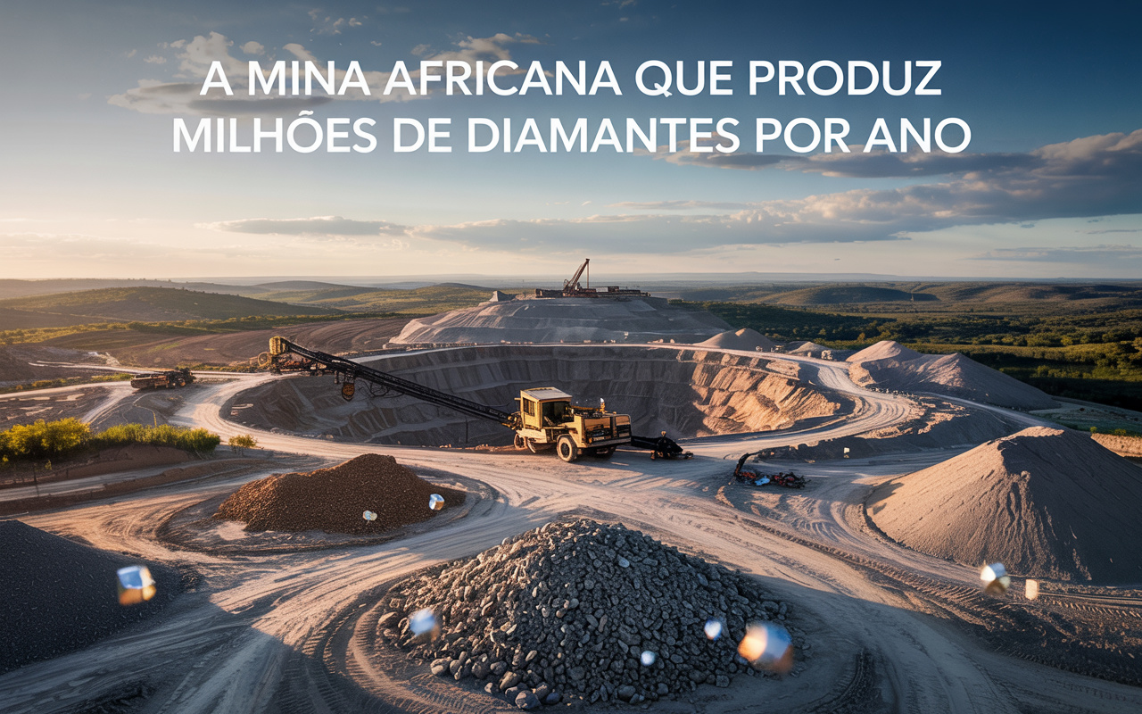 A mina africana que produz milhões de diamantes e mantém o título de ‘mais rica do mundo’ há 40 anos