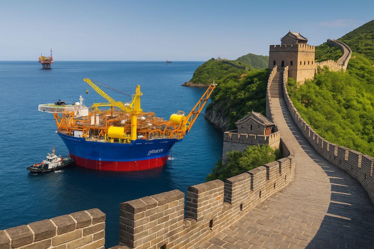 A nova descoberta de campo de petróleo chinesa, feita em março, tem 100 milhões de toneladas e foi encontrada a mais de 5.400 metros de profundidade