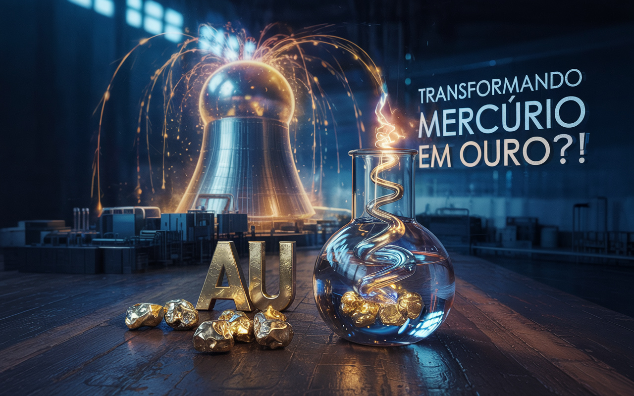 Cientistas americanos dizem ter descoberto como criar ouro com fusão nuclear — e o processo usa mercúrio!