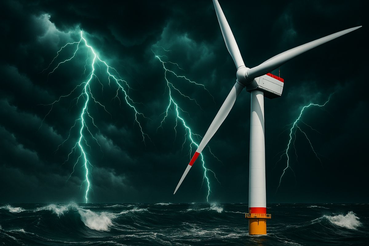 Domínio chinês na energia eólica offshore cresce com turbina flutuante que resiste a tufões