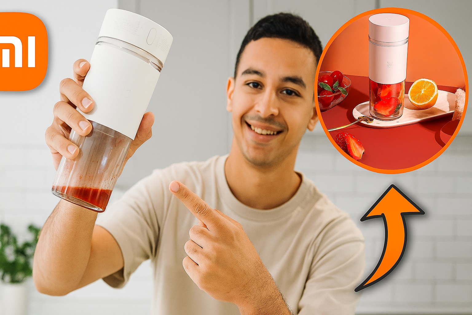 Este liquidificador portátil da Xiaomi cabe na mochila, prepara suco em 35 segundos e custa cerca de R$ 300