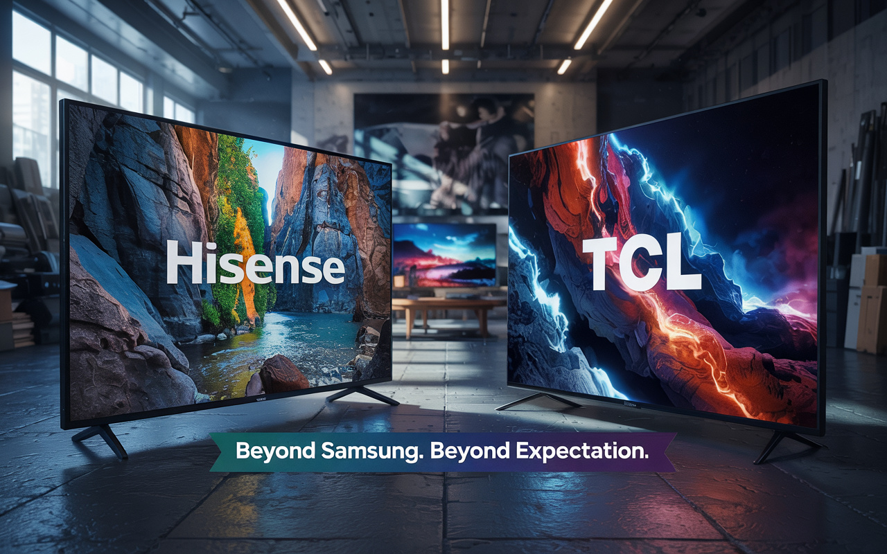 Disputa acirrada: Hisense e TCL superam Samsung em TVs de tela grande e disputam liderança em tecnologia