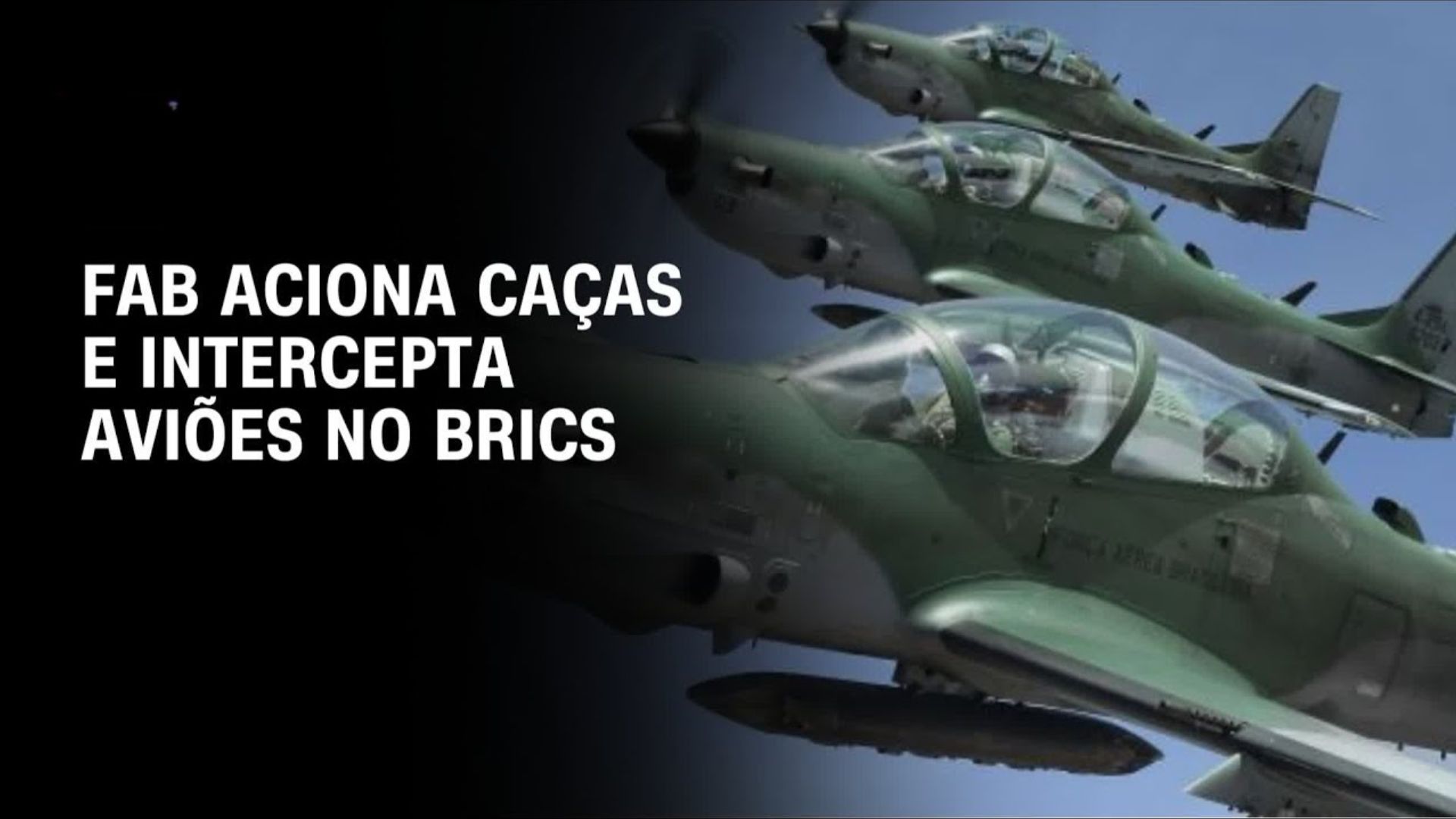 FAB intercepta aviões e helicóptero em área restrita no Rio durante cúpula dos Brics. Operação inédita garante segurança do evento.