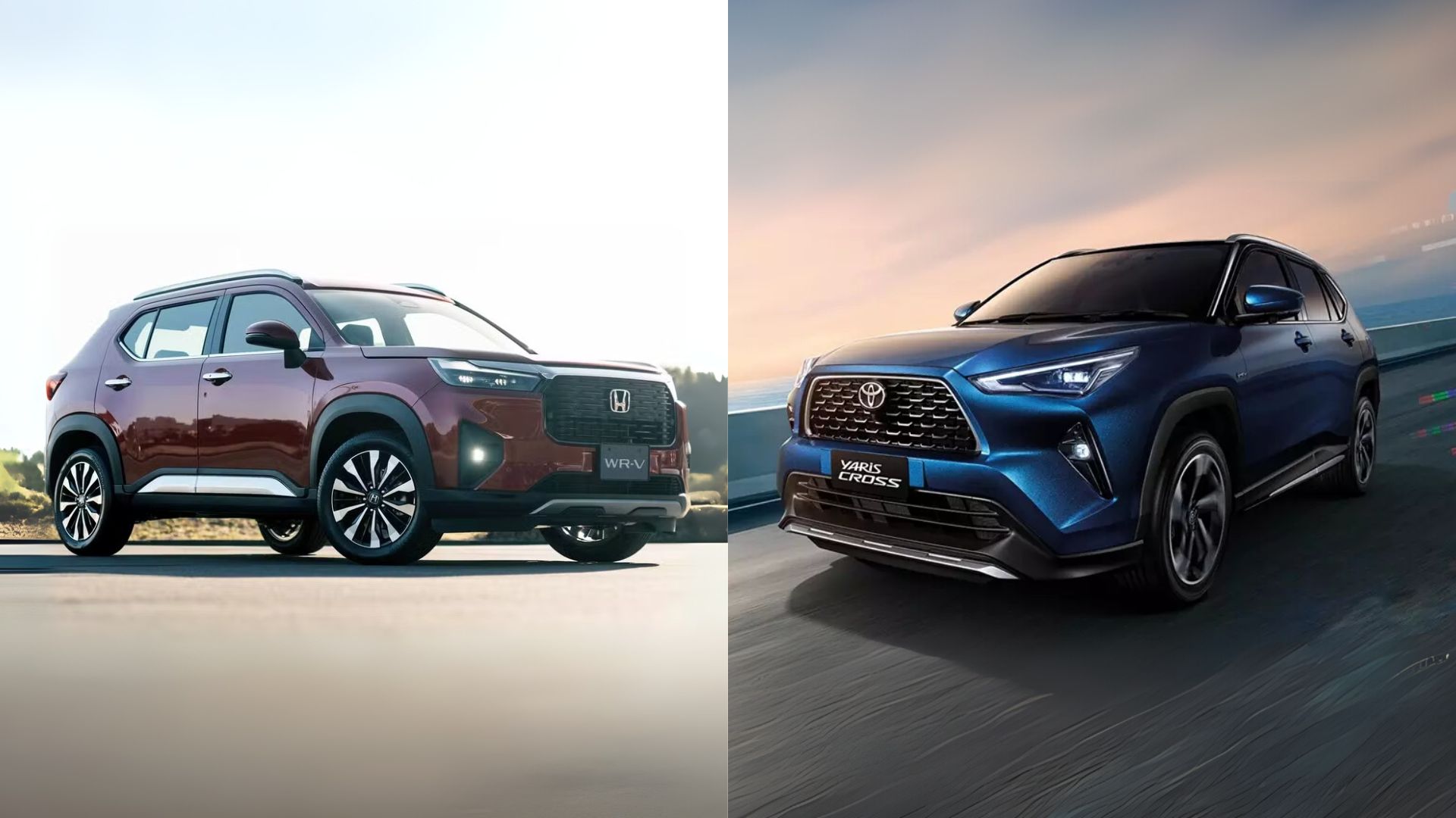 Compare Toyota Yaris Cross e Honda WR-V: motorização, preço, consumo, design e rivais como Fiat Pulse, T-Cross e Renault Kardian no Brasil.