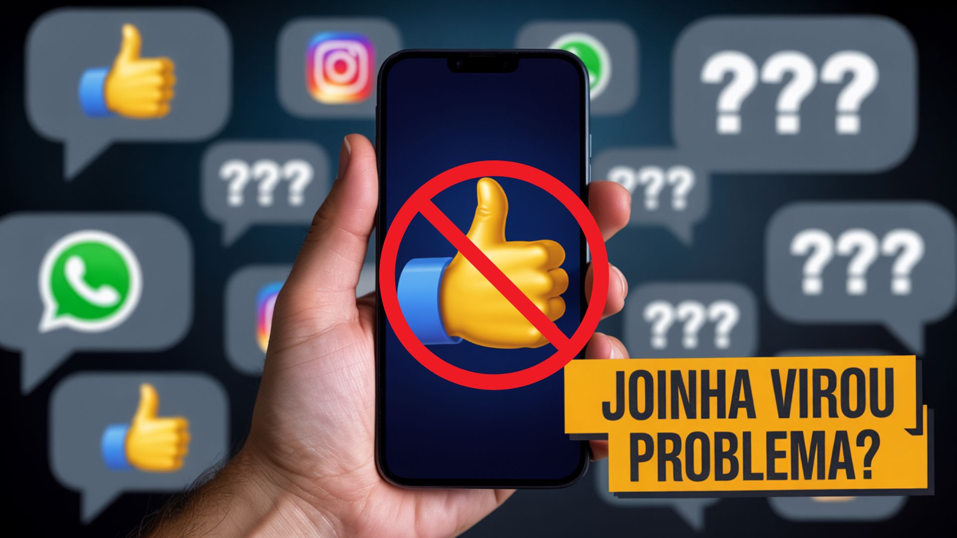 O emoji de joinha deixou de ser apenas positivo e agora pode ser visto como resposta fria ou rude em mensagens online, principalmente entre jovens.