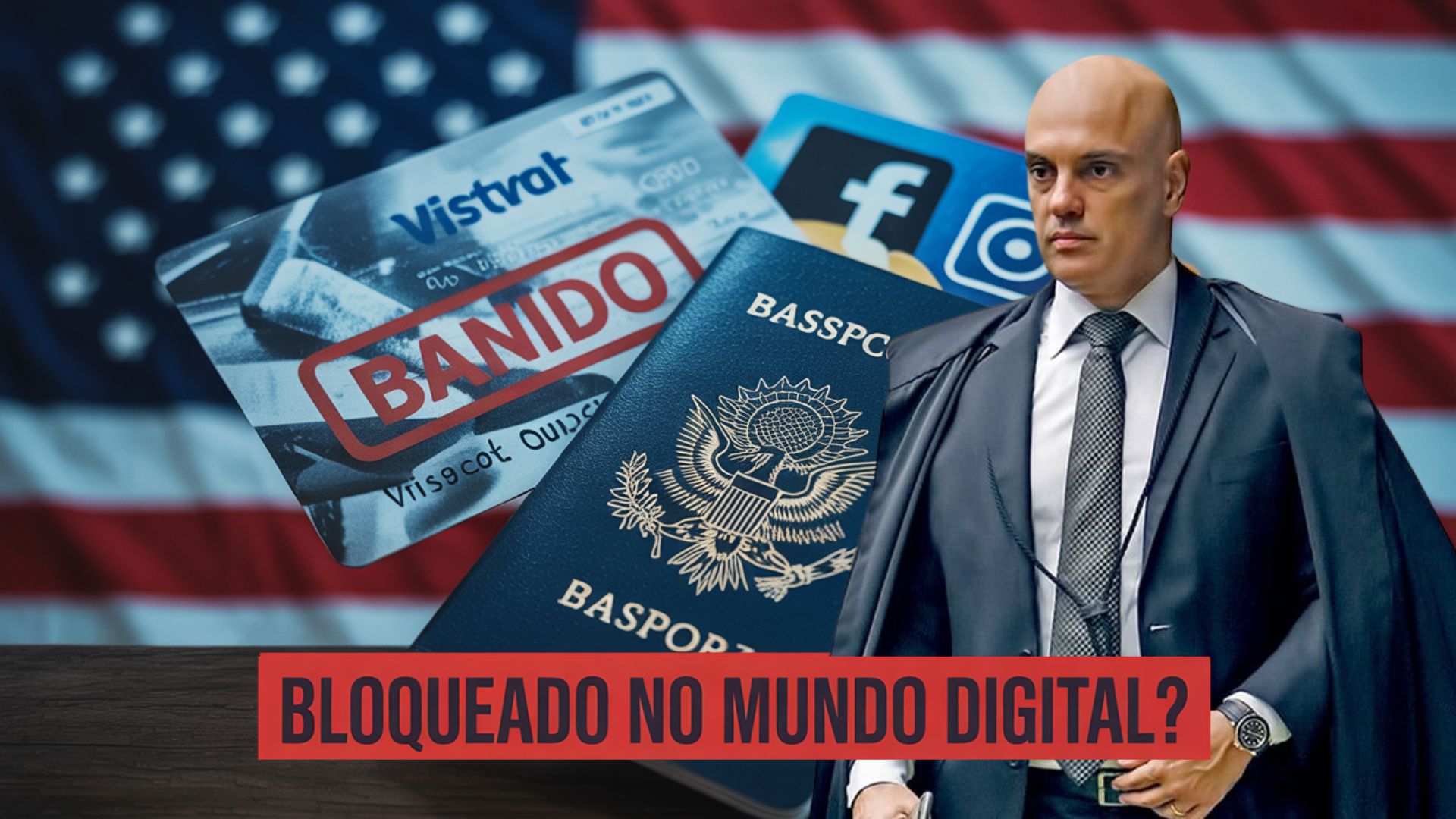 Alexandre de Moraes sofre sanções inéditas dos EUA sob a Lei Magnitsky, podendo perder acesso a redes sociais, cartões e serviços internacionais.