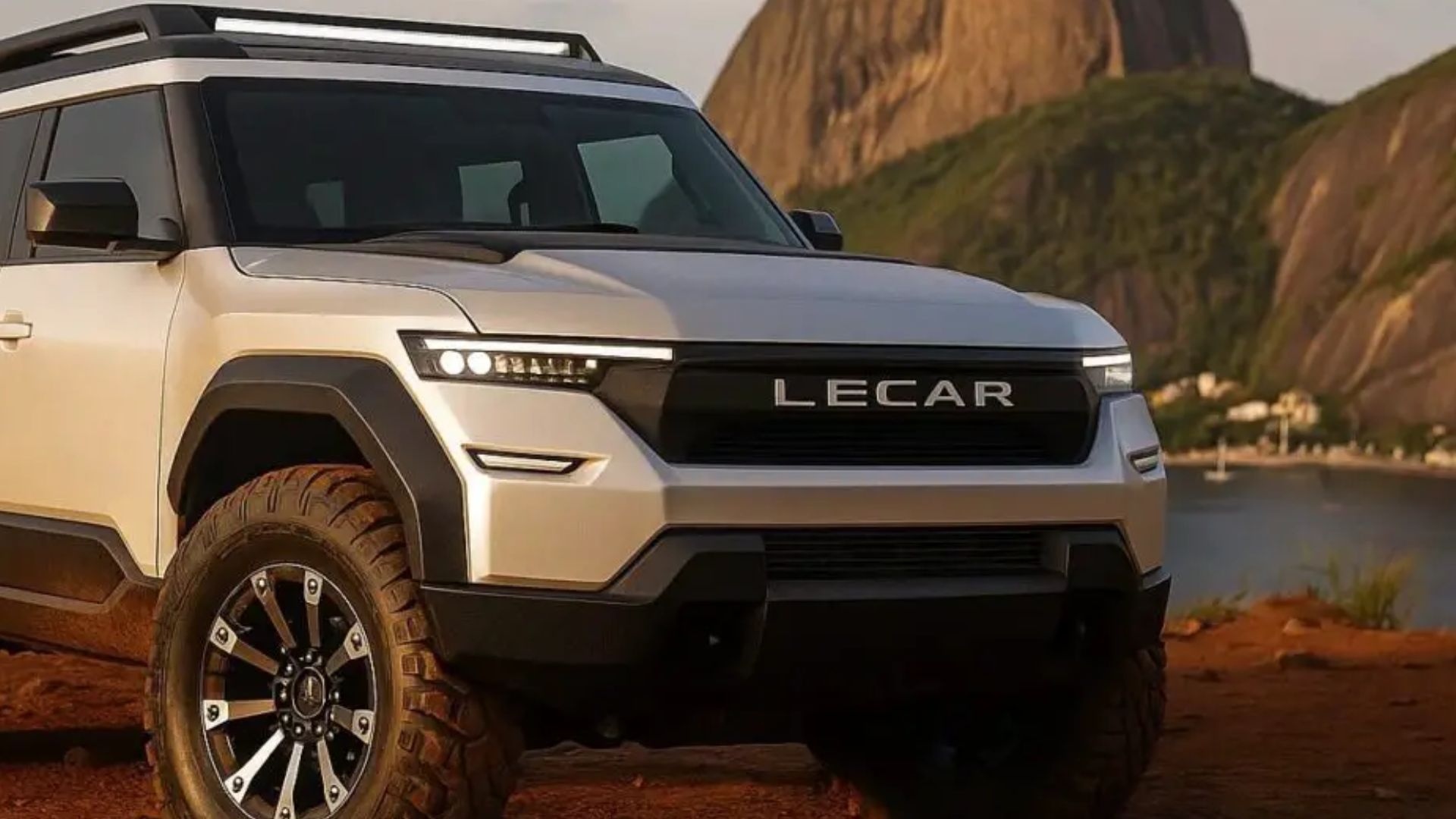 Lecar prepara SUV 4x4 híbrido de 7 lugares para competir com Jeep Compass e Toyota SW4, oferecendo robustez, tecnologia e produção nacional.