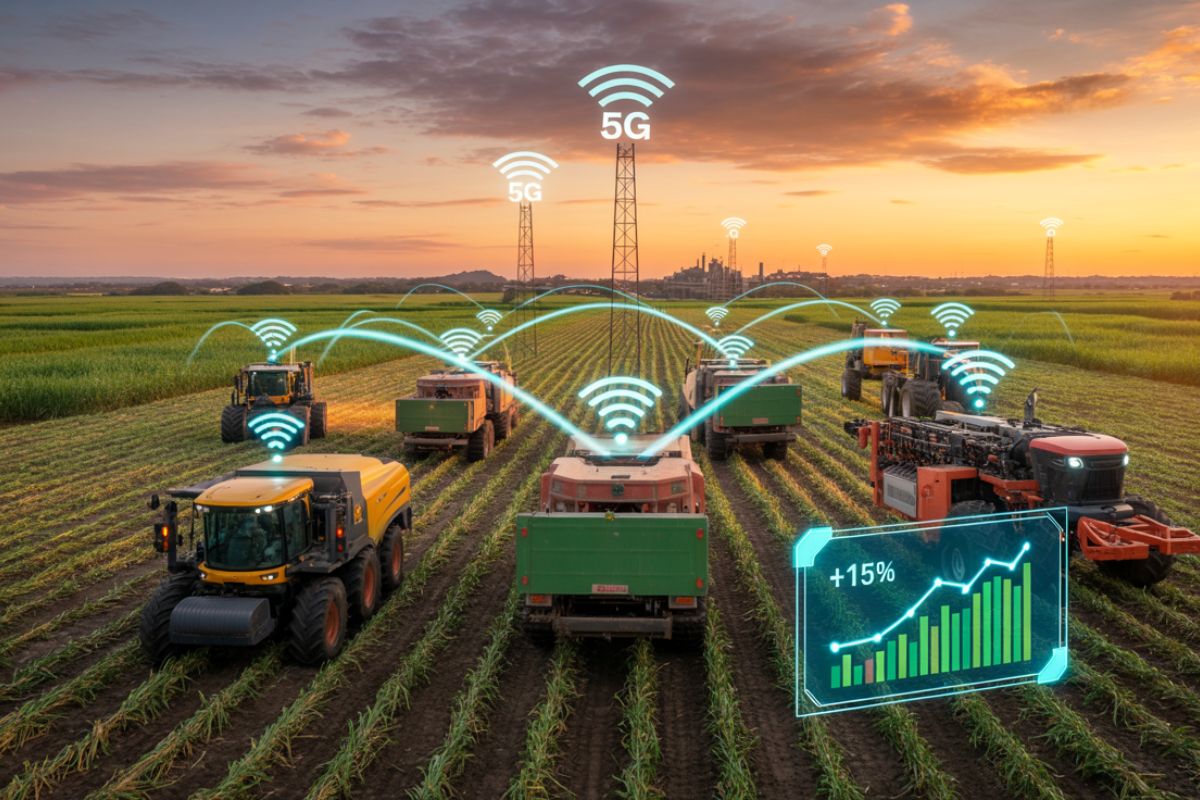 Jalles: Como o Líder em Açúcar e Etanol no Brasil Usa 5G e IA para Revolucionar o Campo