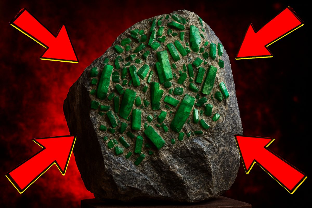 Brasil vai leiloar rocha coberta de esmeraldas por valor inicial de R$ 100 milhões