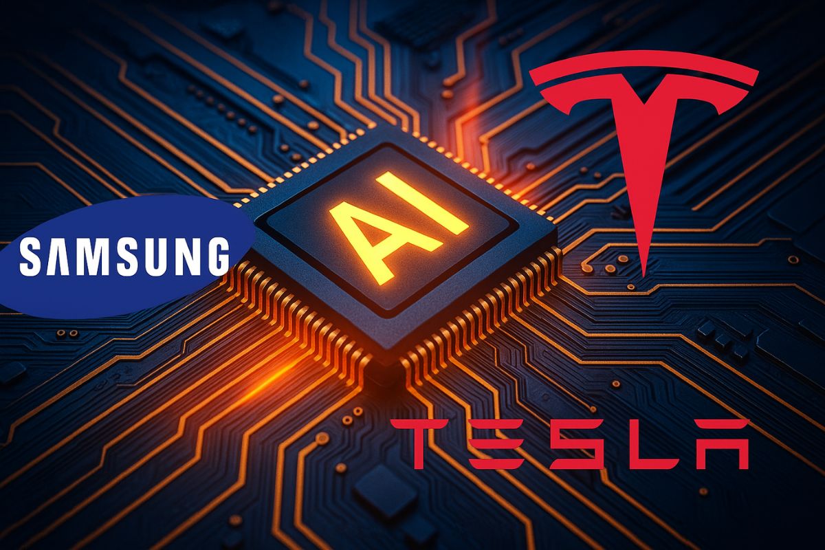 Tesla confirma parceria com Samsung em contrato de US$ 16,5 bilhões para chips de IA