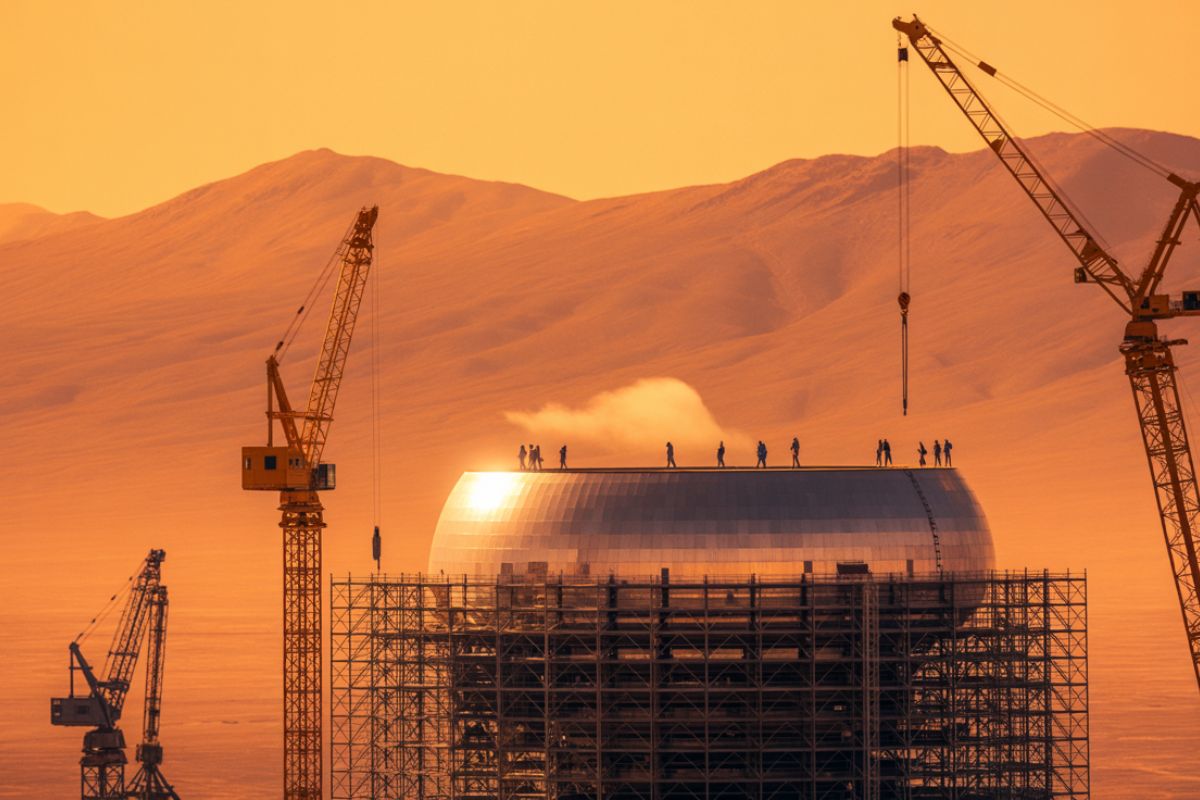 A construção do maior telescópio do mundo avança no deserto do Atacama