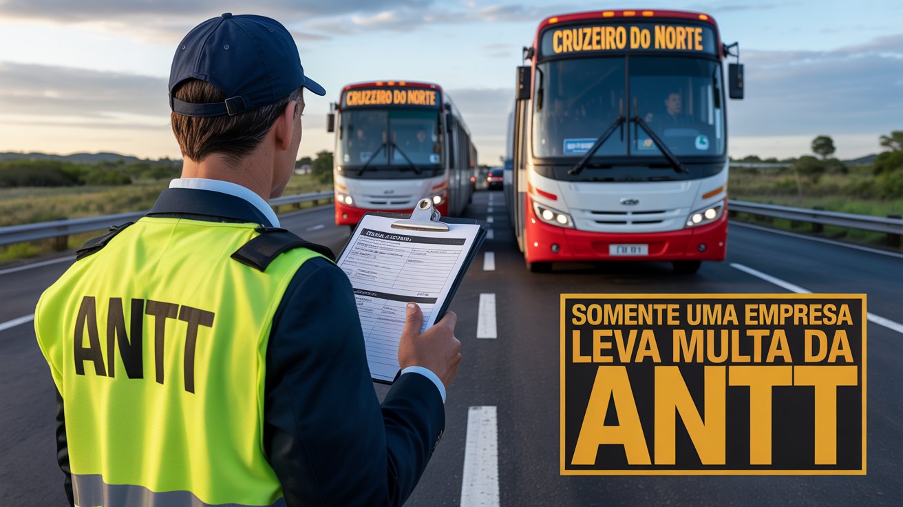 Fiscal da ANTT aplicou quase mil multas a uma única empresa de ônibus em 11 meses e firmou acordo de ética, sem punição efetiva.