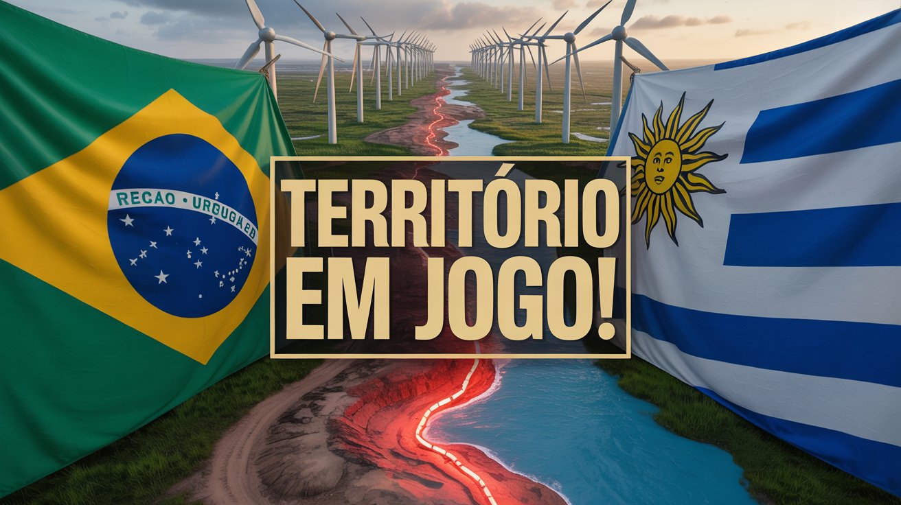 Disputa territorial entre Brasil e Uruguai ganha força após usina eólica bilionária no Rincão de Artigas reacender conflito de fronteira histórico.