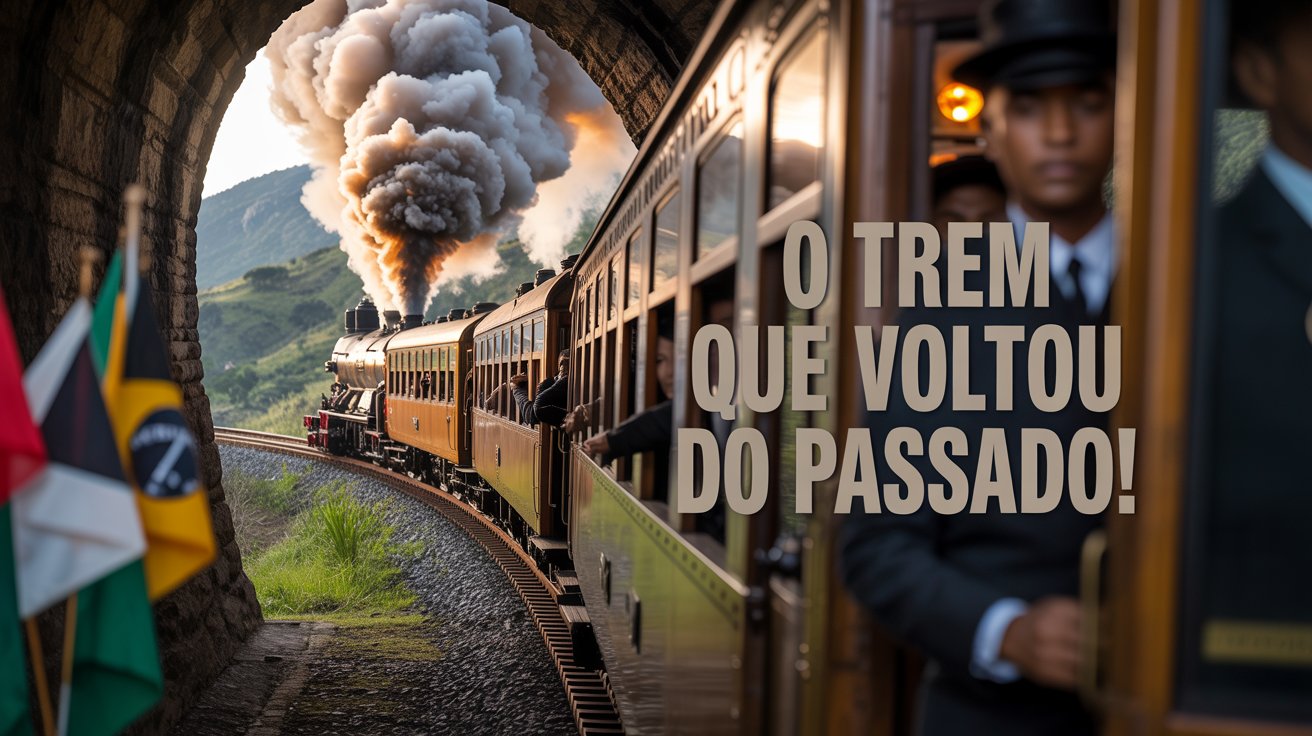 Trem turístico Expresso Mantiqueira estreia em ferrovia histórica entre São Paulo e Minas, passando por túnel símbolo da Revolução de 1932.