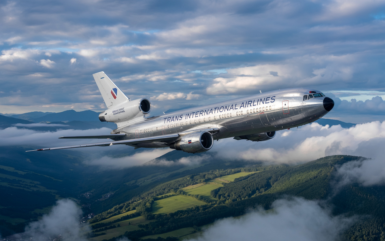 McDonnell Douglas DC-10, trimotor que marcou a aviação nos anos 70, consumia 11 mil litros de querosene por hora e foi aposentado de voos comerciais pelo alto custo de operação