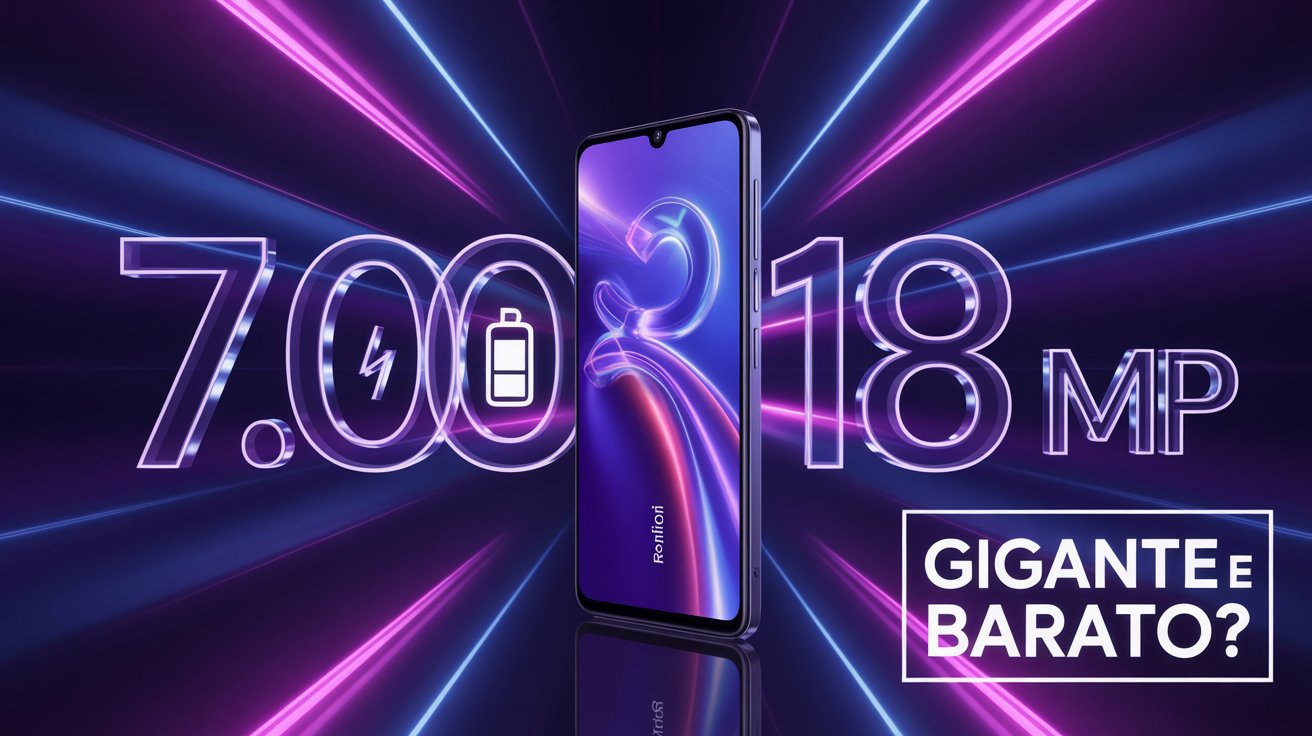 Redmi 15 4G chega com bateria de 7.000 mAh, câmera de 108 MP e tela gigante, custando menos de R$ 1.100. Confira os detalhes.