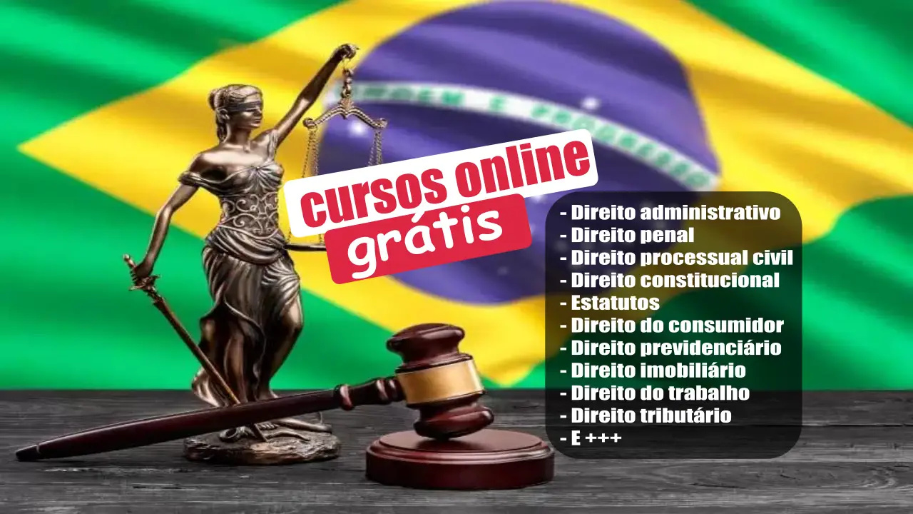 consumidor - trabalho - previdenciário - civil - penal - direito - cursos gratuitos - cursos online