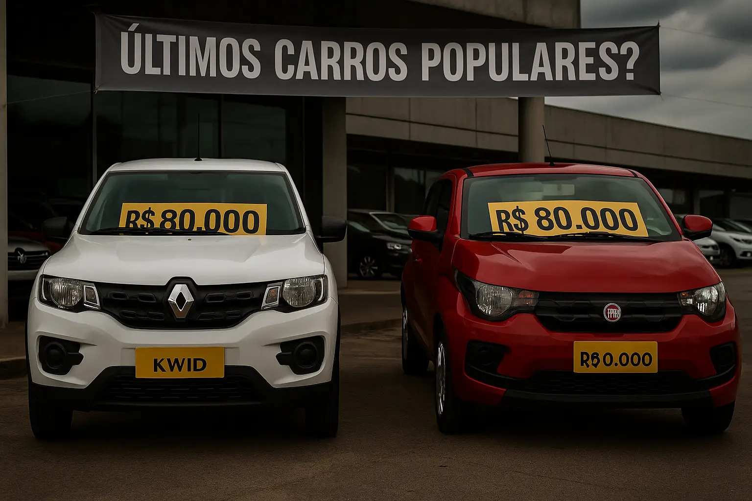 Carro popular agora é artigo de luxo no Brasil! Fiat Mobi e Kwid disparam os R$ 80 mil e deixam de ser os queridinhos dos brasileiros