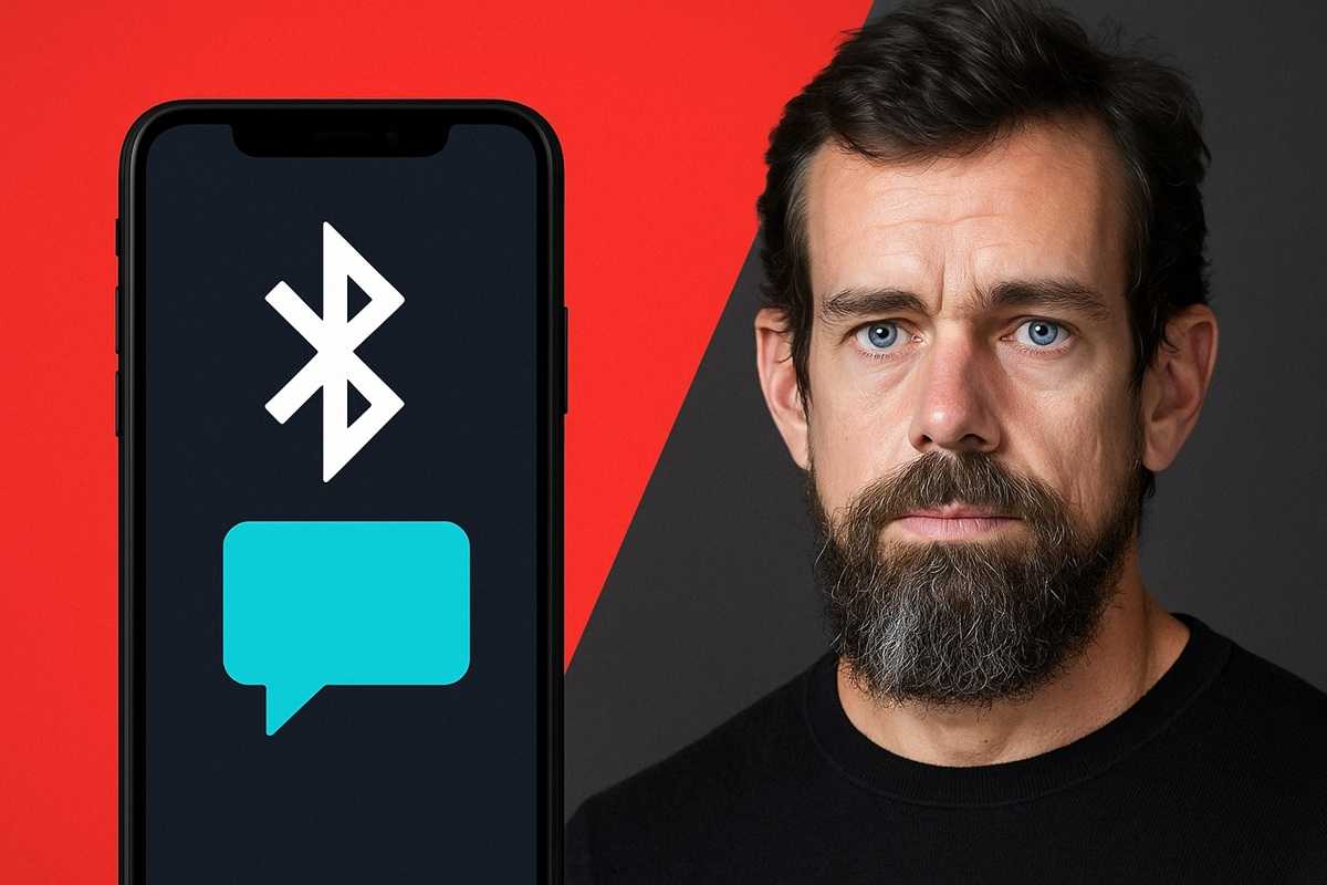 Jack Dorsey apresenta app que envia mensagens via Bluetooth, sem internet, sem número de telefone e com criptografia de ponta a ponta.