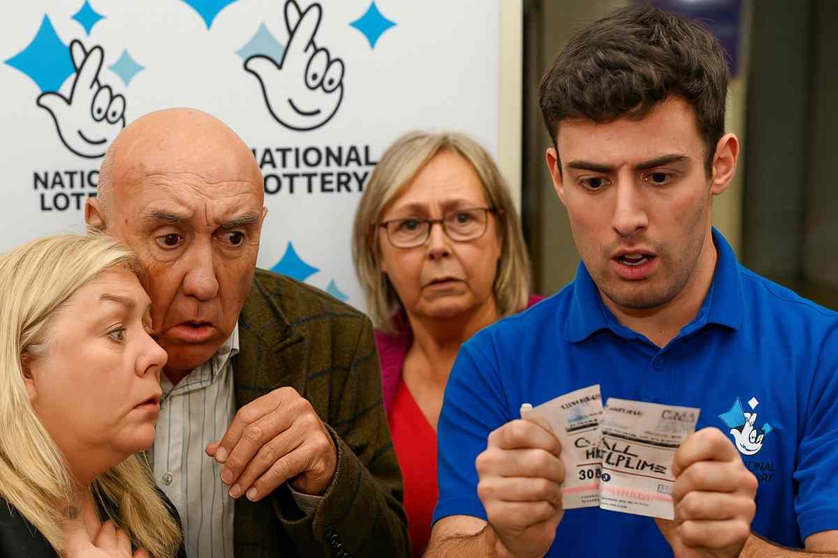 Casal britânico quase perdeu prêmio após funcionário descartar bilhete premiado como se fosse lixo comum.