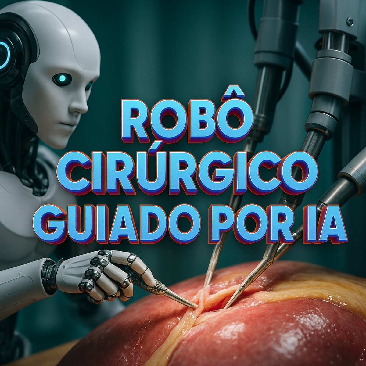Robô cirúrgico guiado por IA realiza cirurgia autônoma em paciente humano com precisão inédita.