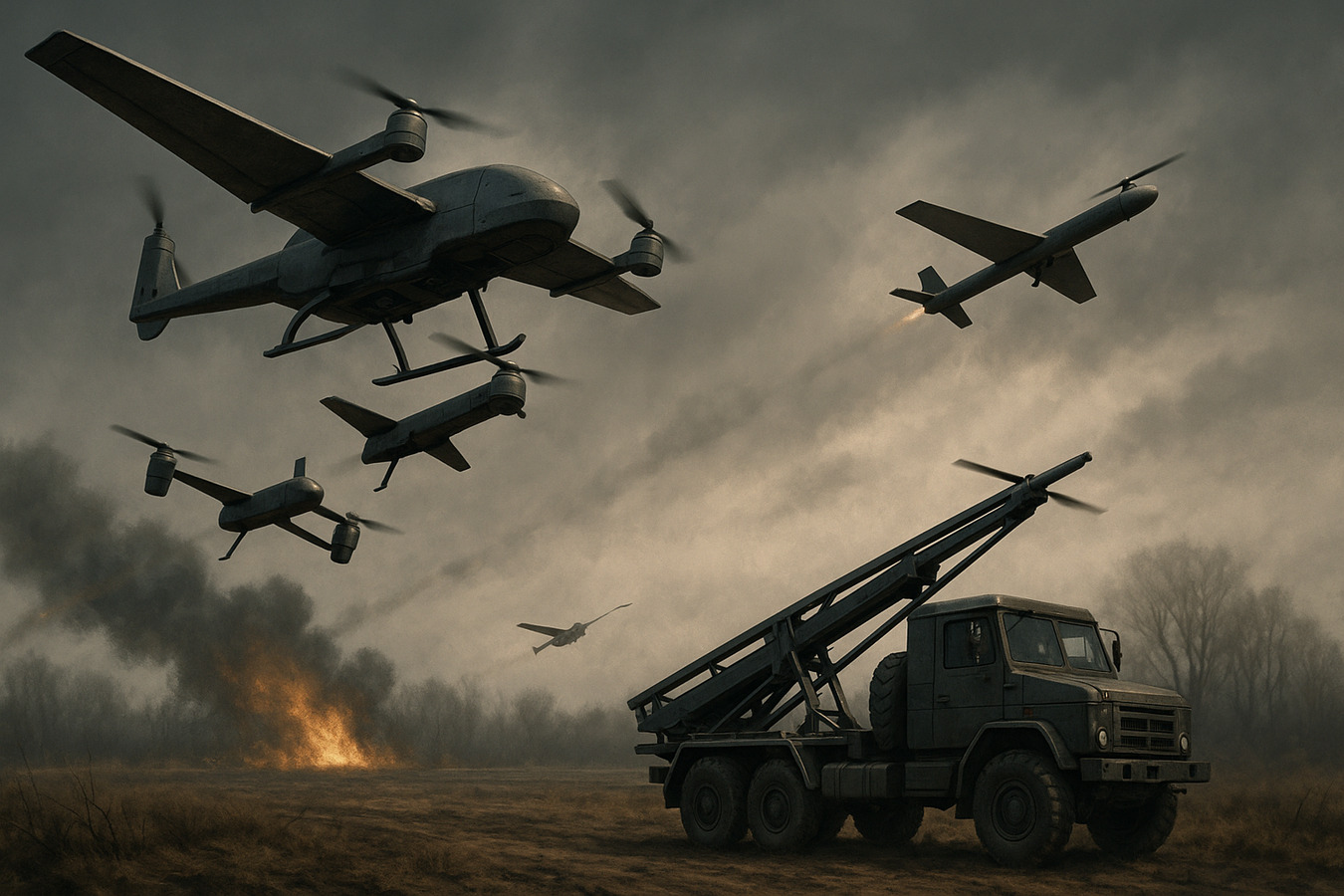 Guerra, Ucrânia, Drones