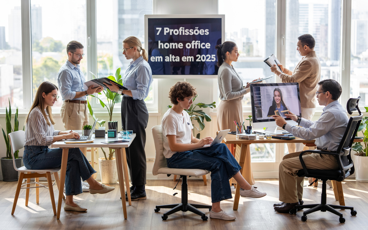 7 profissões home office em alta em 2025 que pagam acima de R$ 4 mil e não exigem diploma universitário