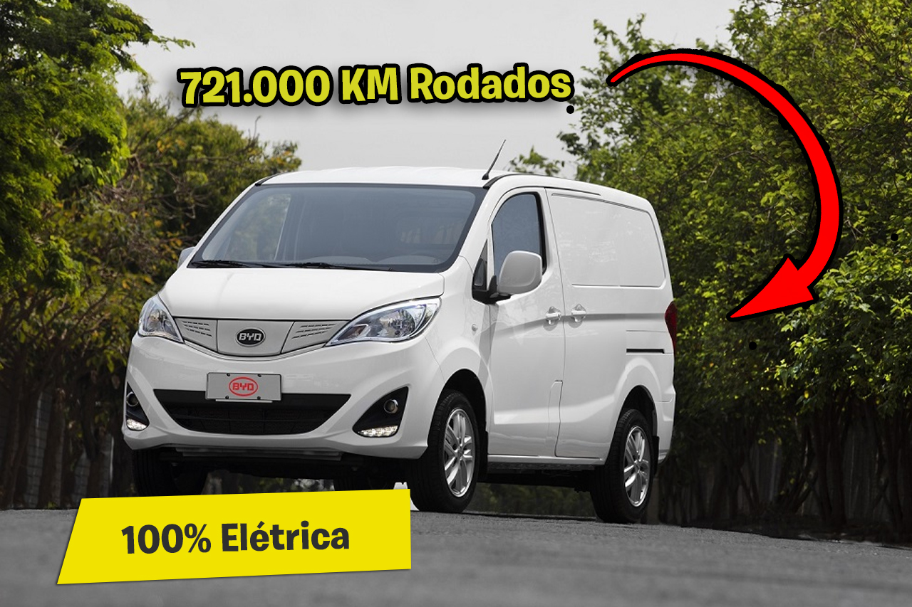 A bateria não é o “calcanhar de Aquiles” do elétrico! Van 100% Elétrica da BYD roda mais de 700 mil KM com a mesma bateria no Brasil