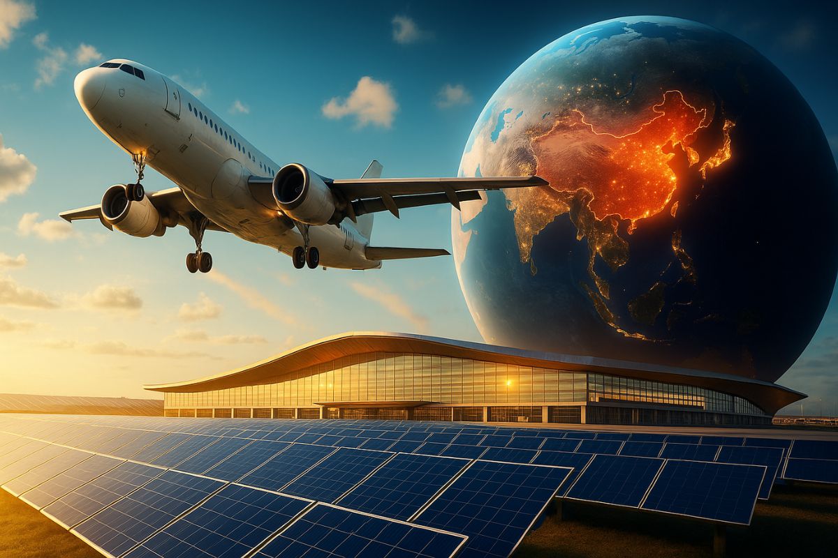 Banco do BRICS financia megaprojeto na China com aporte de 1,44 bilhão de yuans para criar primeiro aeroporto neutro em carbono