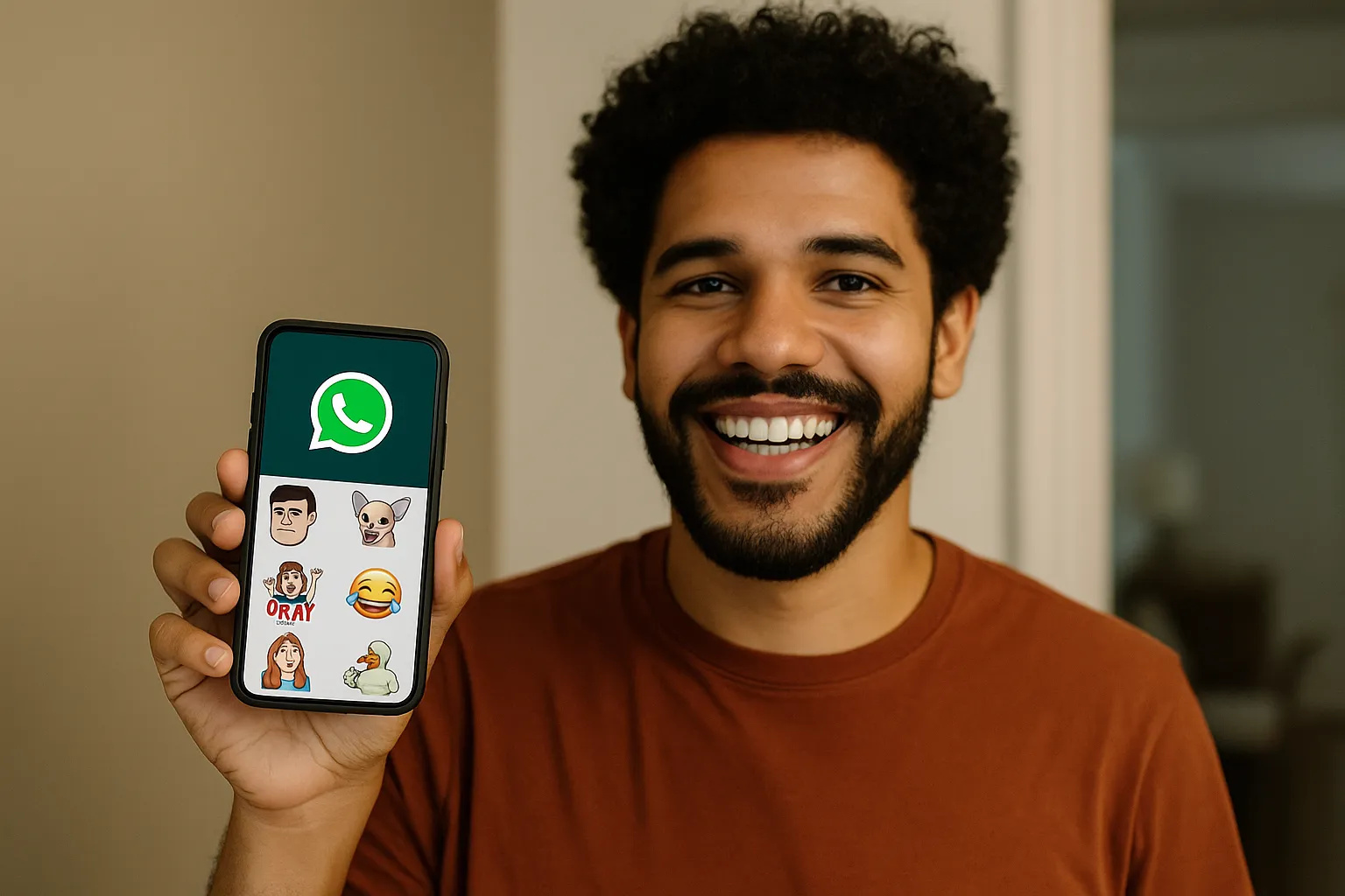 Brasil está entre os países que mais usam figurinhas do WhatsApp