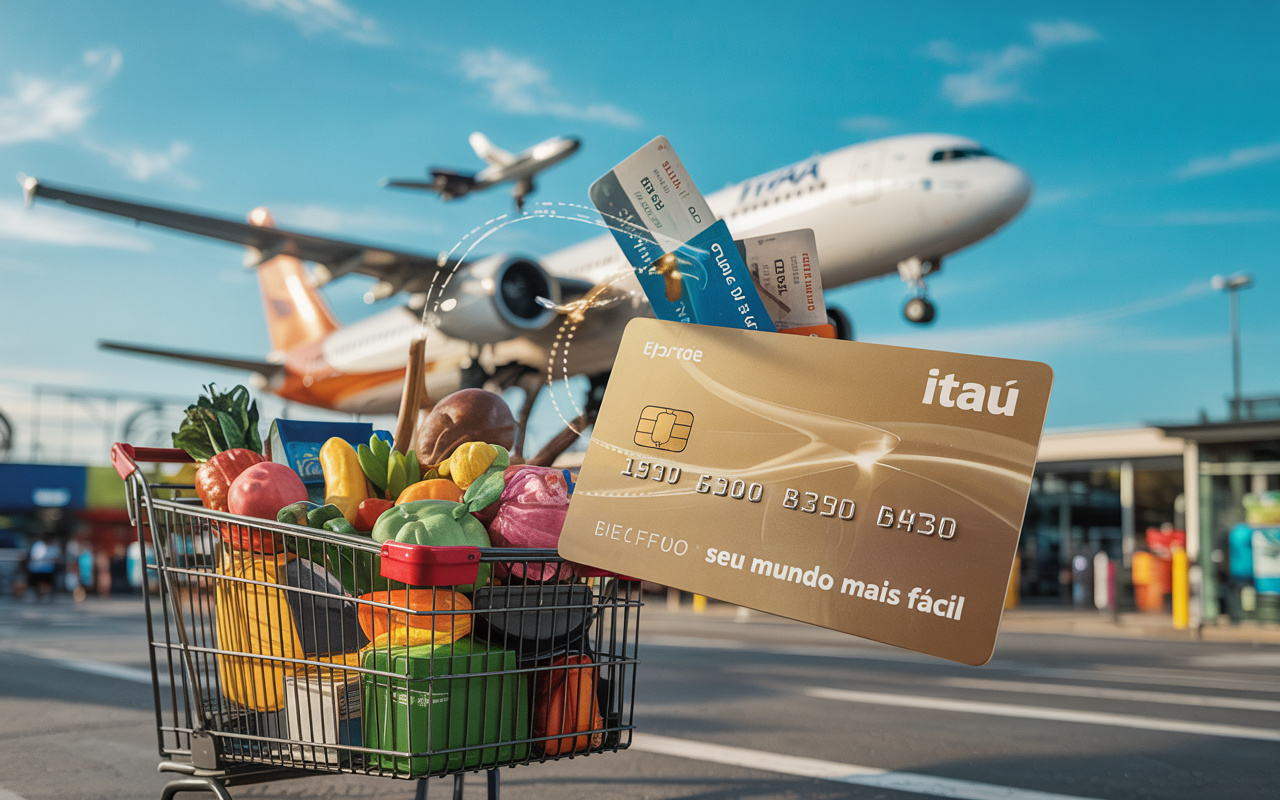 Cartão Itaú transforma compras no supermercado em pontos que viram passagens internacionais e ajuda brasileiros a viajar mais gastando menos