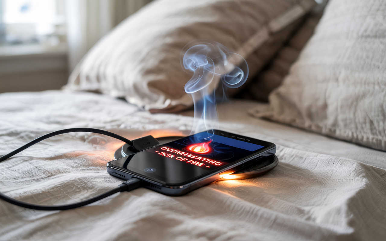 Carregar o celular na cama pode custar caro: risco de incêndio aumenta com lençóis, cobertores e colchões inflamáveis