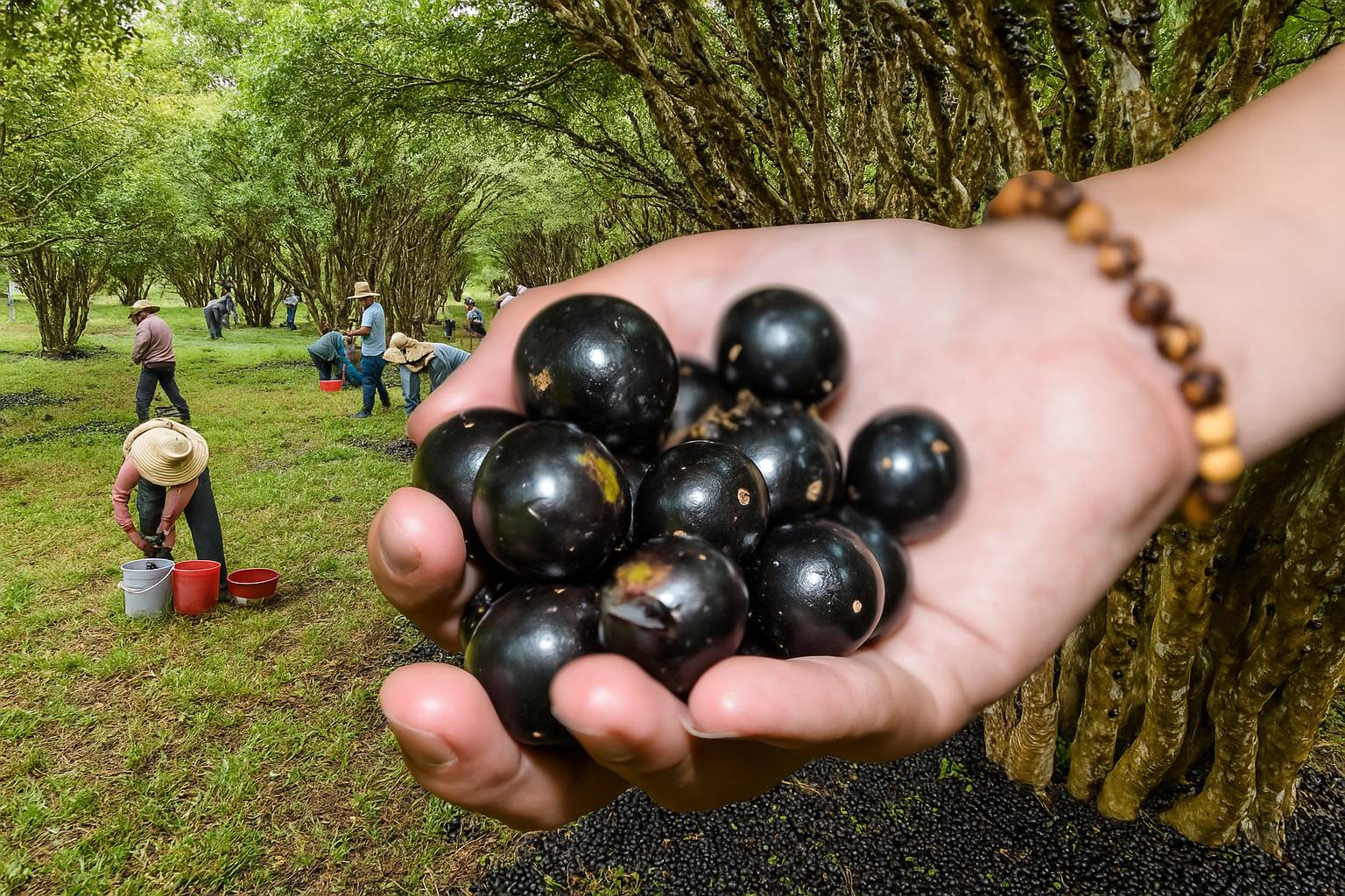jabuticaba na mão branca