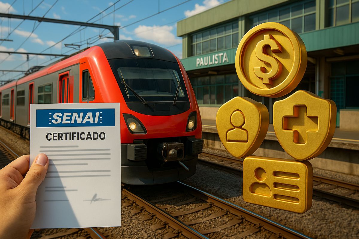 Curso gratuito do Senai em SP oferece acesso direto a emprego CLT com plano de carreira e PLR