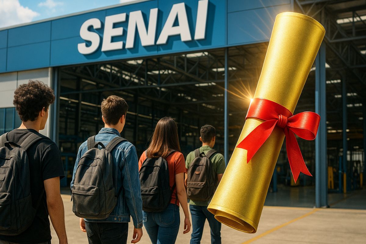 Cursos gratuitos do SENAI chegam a oito estados com opções presenciais, híbridas e EaD, oferecendo formação flexível para trabalhadores e estudantes