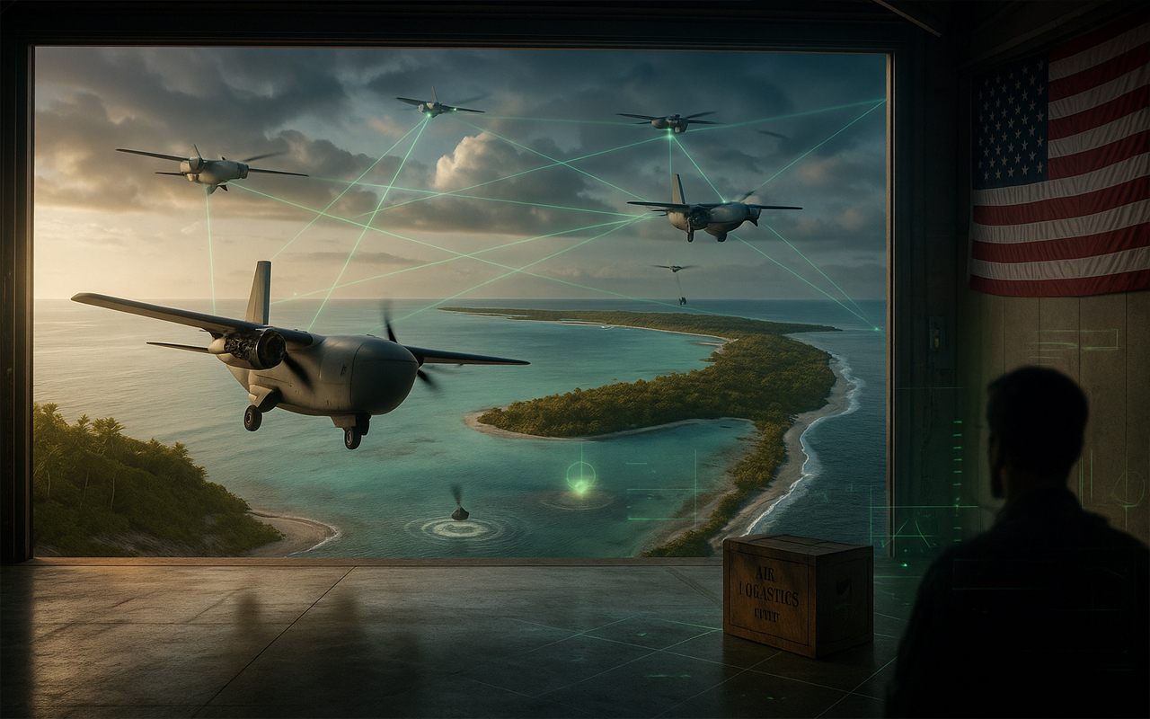 Empresa cria o que chama de Picape do Céu e promete levar até 3,6 toneladas de carga por 3.200 km e mira a logística dos EUA no Indo-Pacífico