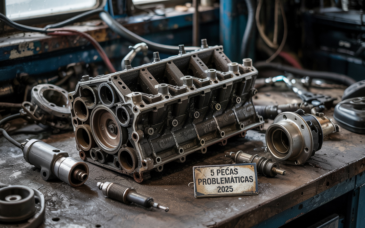 Estas são as 5 peças de carro que mais dão dor de cabeça no Brasil em 2025, segundo oficinas, com trocas que chegam a custar até R$ 7 mil